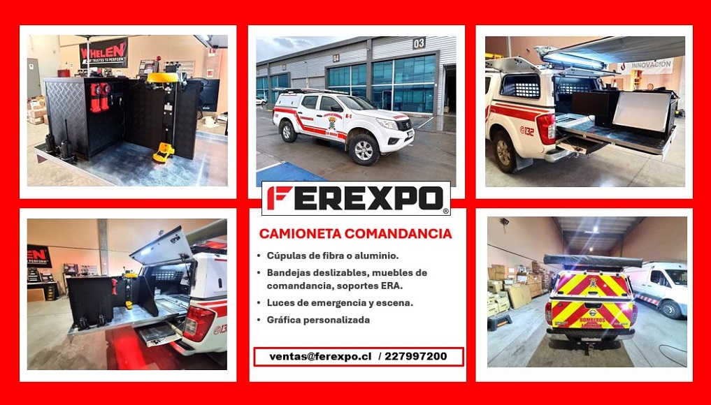 Camioneta comandancia Cuerpo de Bomberos La Union
