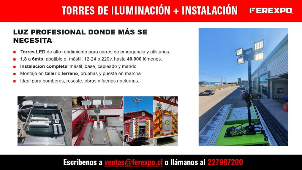 Torres de iluminacion para vehiculos